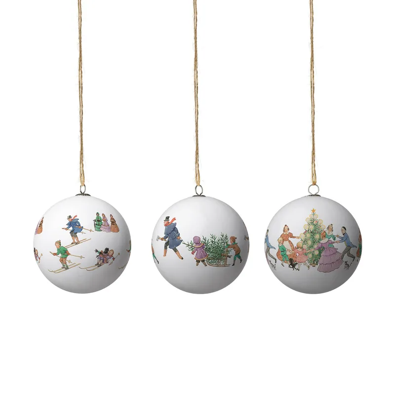Elsa Beskow Christmas Tree Ornament by Design House Stockholm in Dance/Christmas Tree/Ski Slope – product photo
