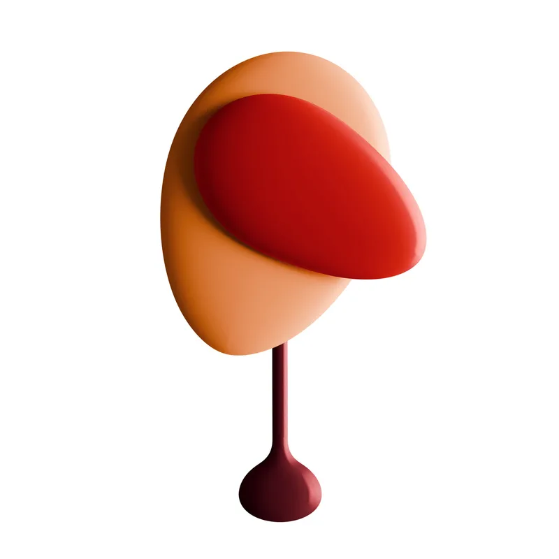 Mellow Clock van Design House Stockholm in Red – productfoto