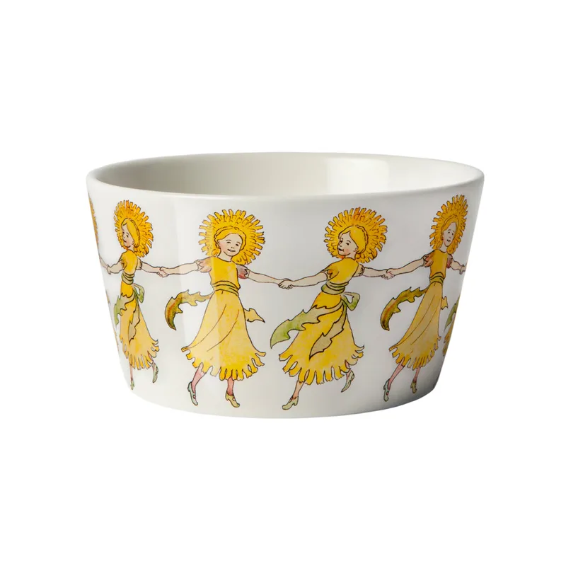 Elsa Beskow Bowl von Design House Stockholm in Dandelions 50 cl – Produktfoto