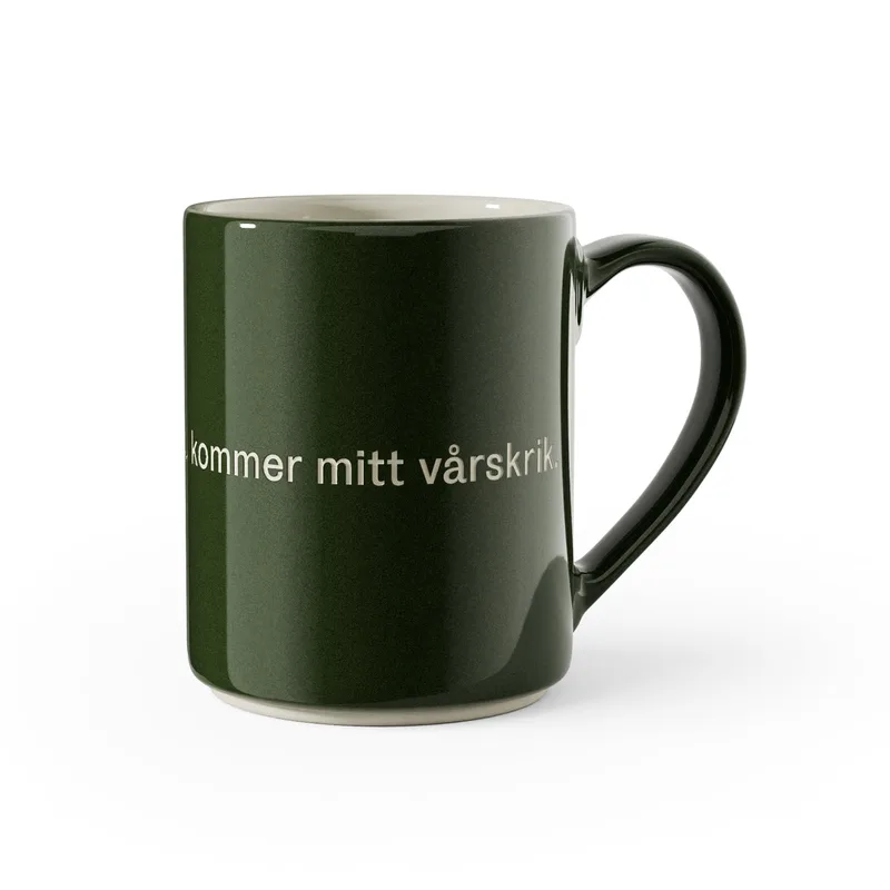Astrid Lindgren Mug by Design House Stockholm in Håll för örona nu kommer mitt vårskrik. – product photo