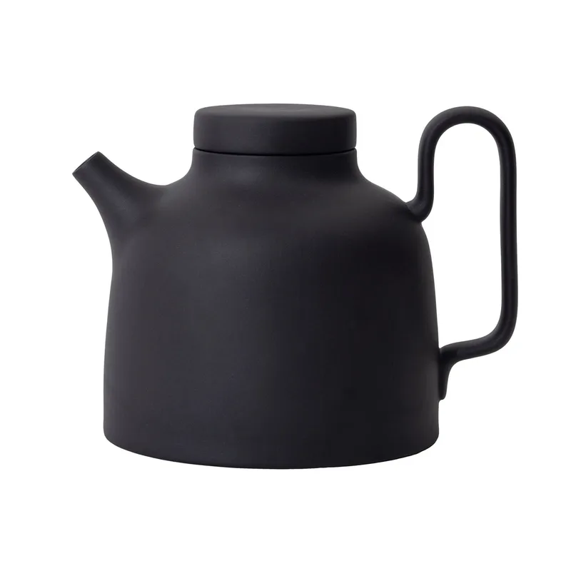 Sand Secrets Tea Pot by Design House Stockholm in Black Clay – product photo