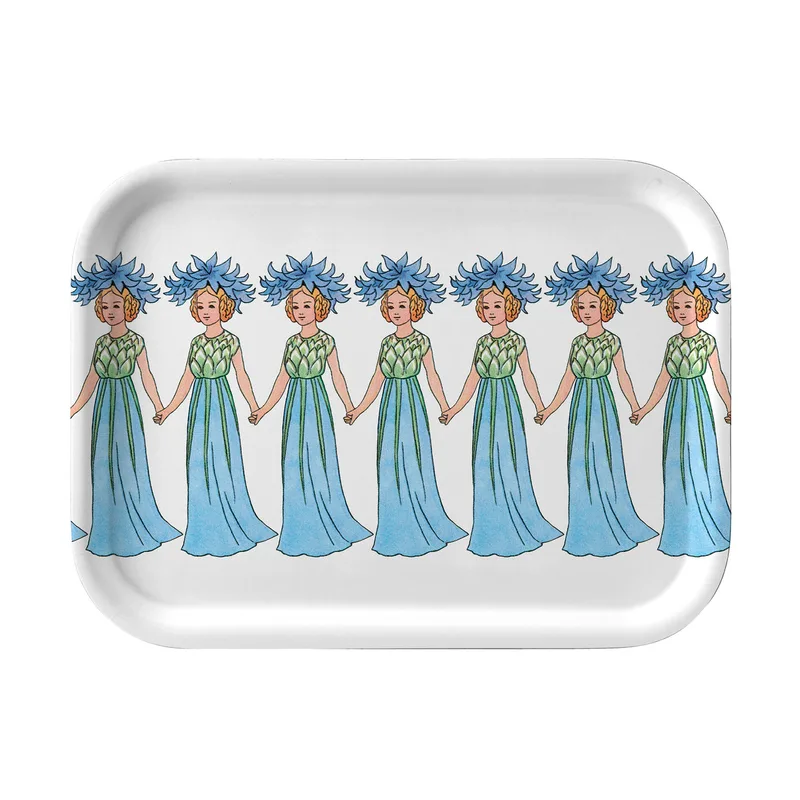 Elsa Beskow Tray by Design House Stockholm in Cornflower 20x27 cm – product photo