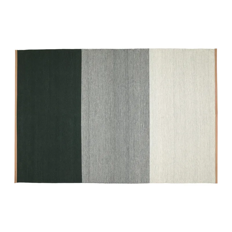 Fields Rug by Design House Stockholm in 200x300 cm, Green/Grey – product photo