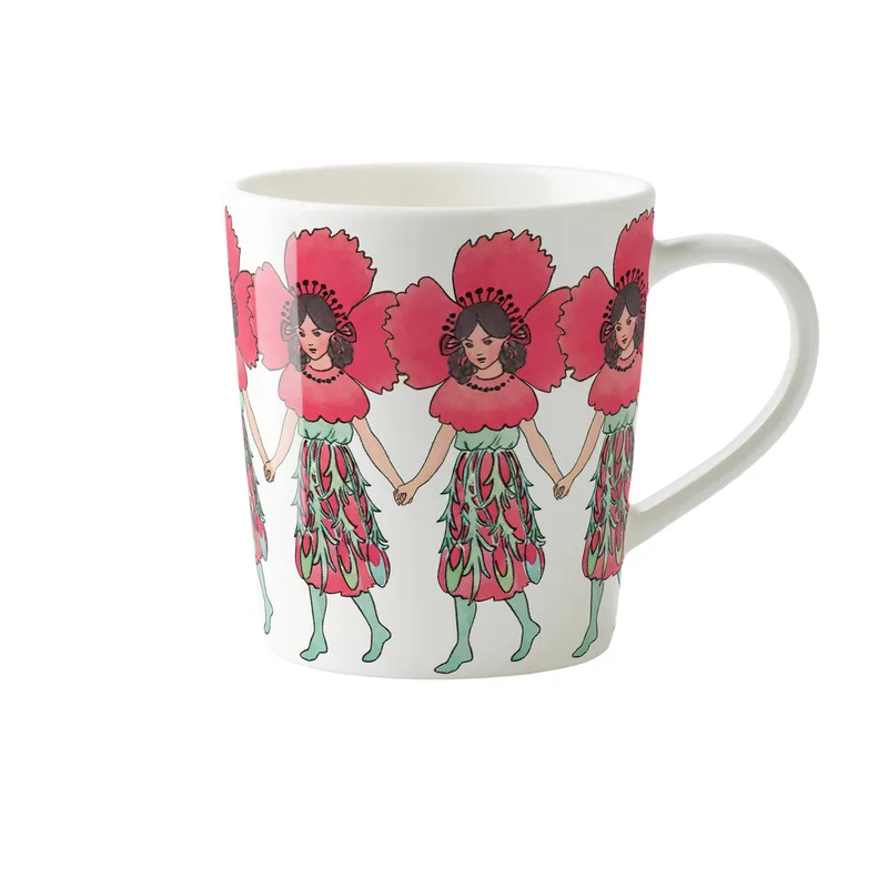 Elsa Beskow Mug van Design House Stockholm in 40 cl, Poppy – productfoto