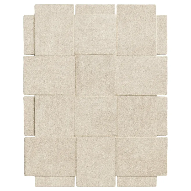 Basket Rug by Design House Stockholm in 185x240 cm, Beige – product photo