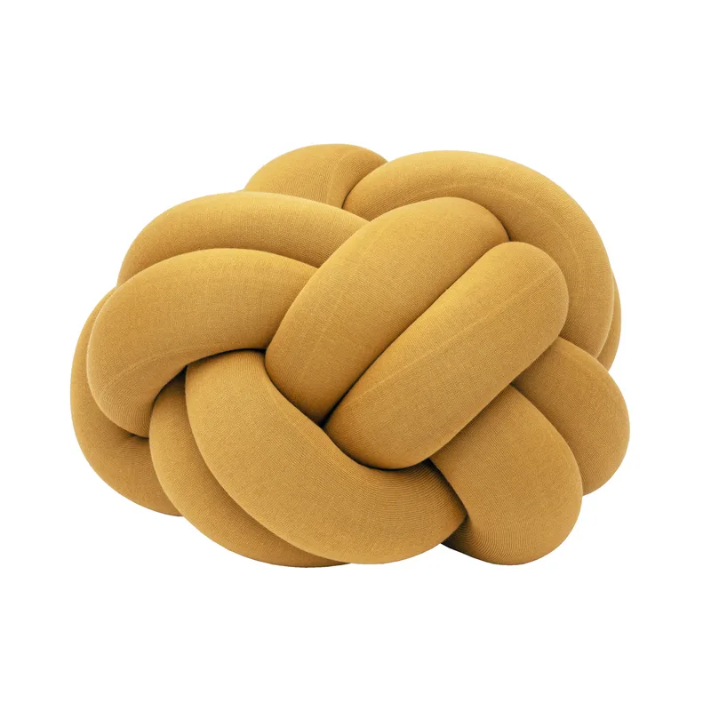 Knot Cushion Pouf US by Design House Stockholm in Yellow – product photo