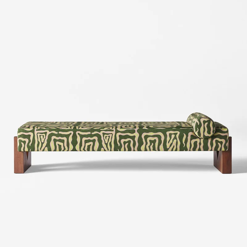 V Daybed Beaten Track Green by Dusty Deco – product photo