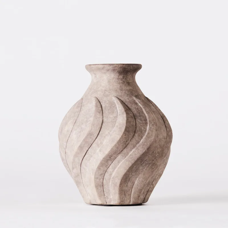 Swirl Vase Small Grey by Dusty Deco – product photo
