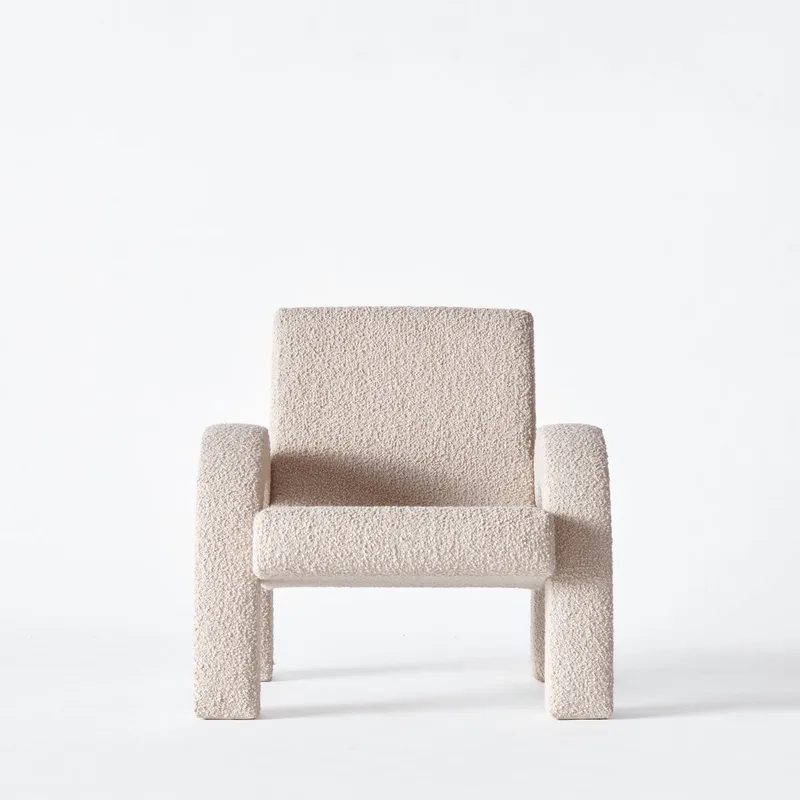 Arco Lounge Chair Small Boucle Beige by Dusty Deco – product photo