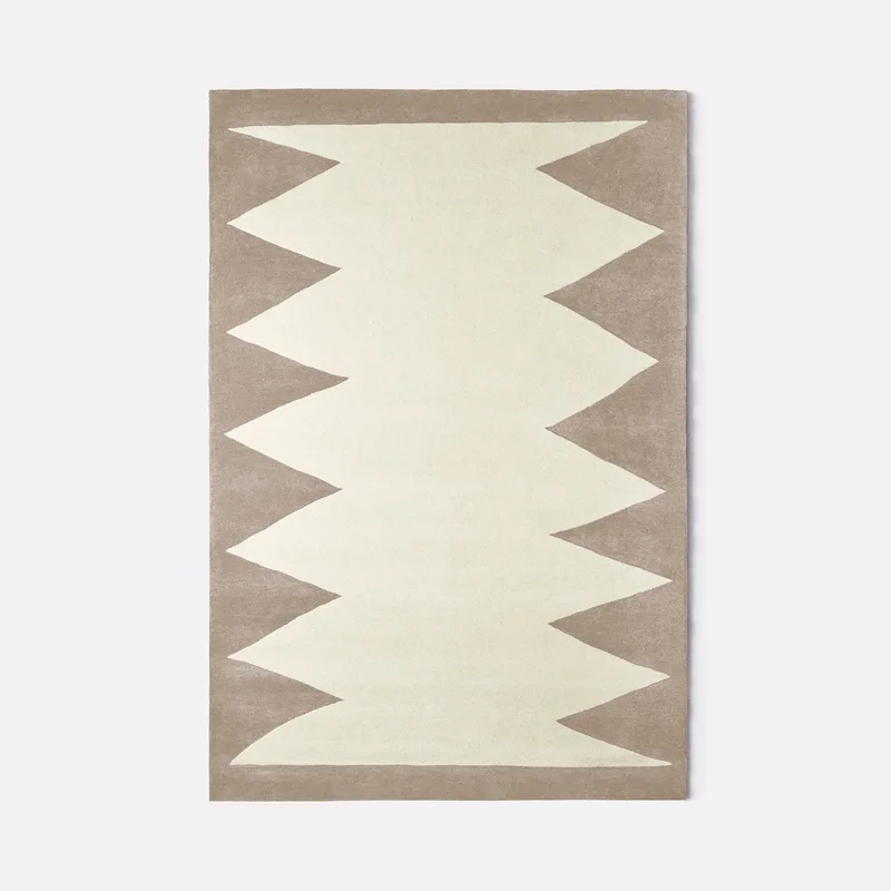 Zig Zag Rug Beige de Dusty Deco en 200 × 300 – photo du produit