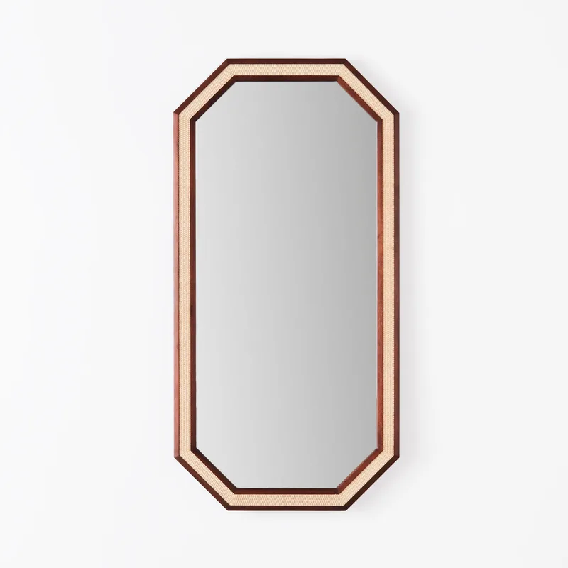 Rattan Mirror Large by Dusty Deco – product photo