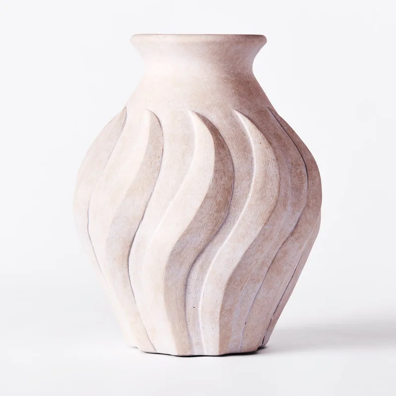Swirl Vase Large White by Dusty Deco – product photo