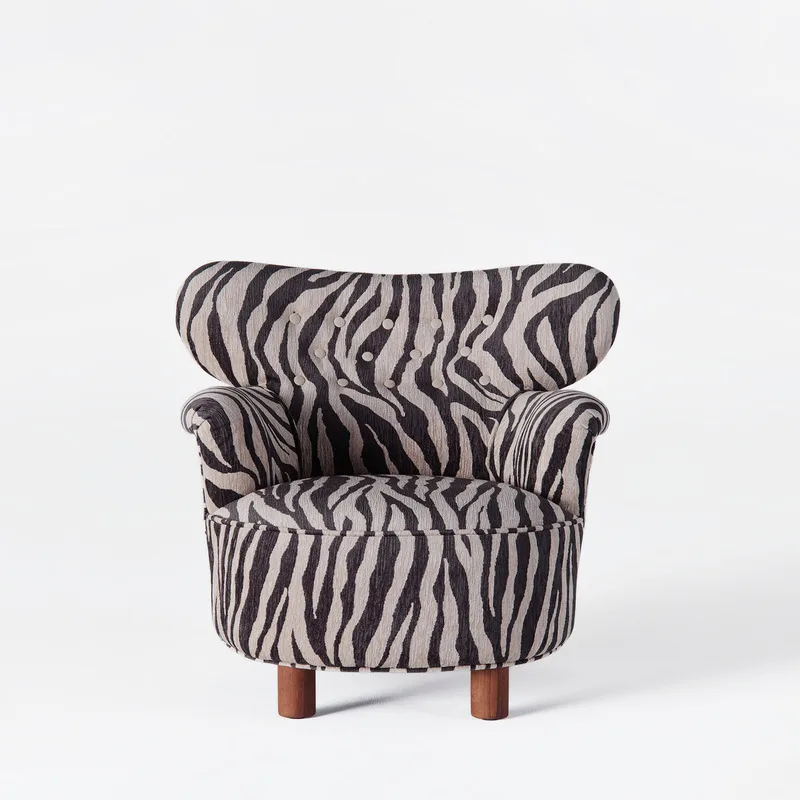 Elias Armchair Zebra van Dusty Deco – productfoto