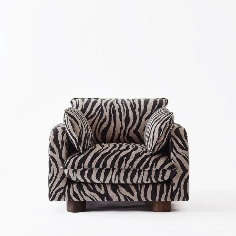 Miles Armchair Zebra by Dusty Deco – product photo