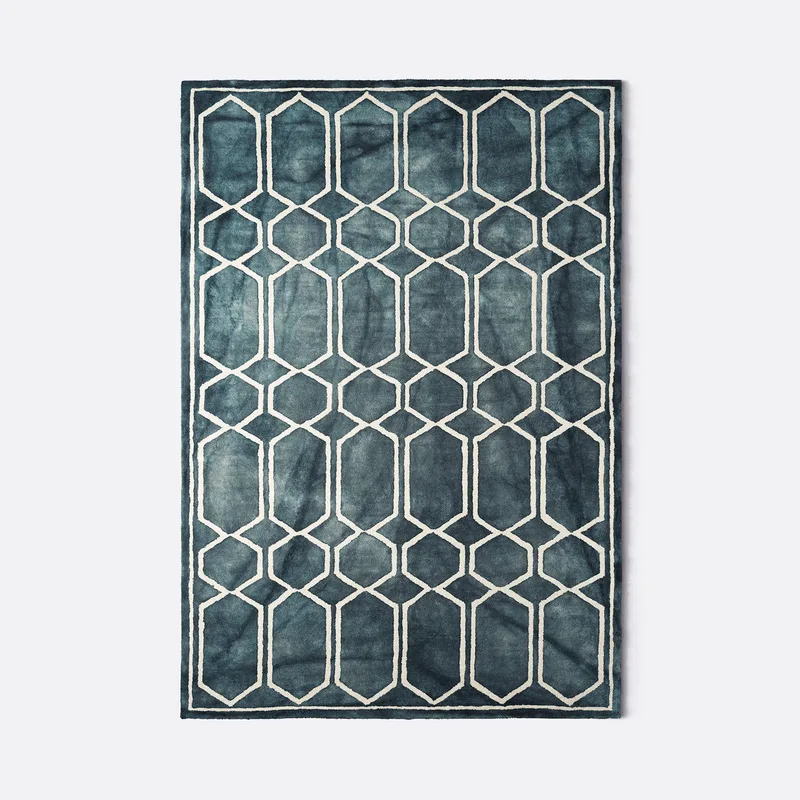 Tie Dye Rug Graphite Ink van Dusty Deco in 200x300 – productfoto