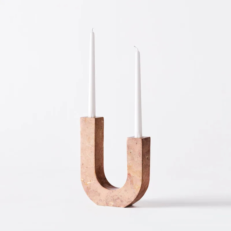 Arco Candle Holder Red by Dusty Deco – product photo