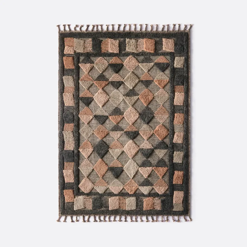 Lisboa Rug Multi Grey de Dusty Deco en 200 × 300 – photo du produit