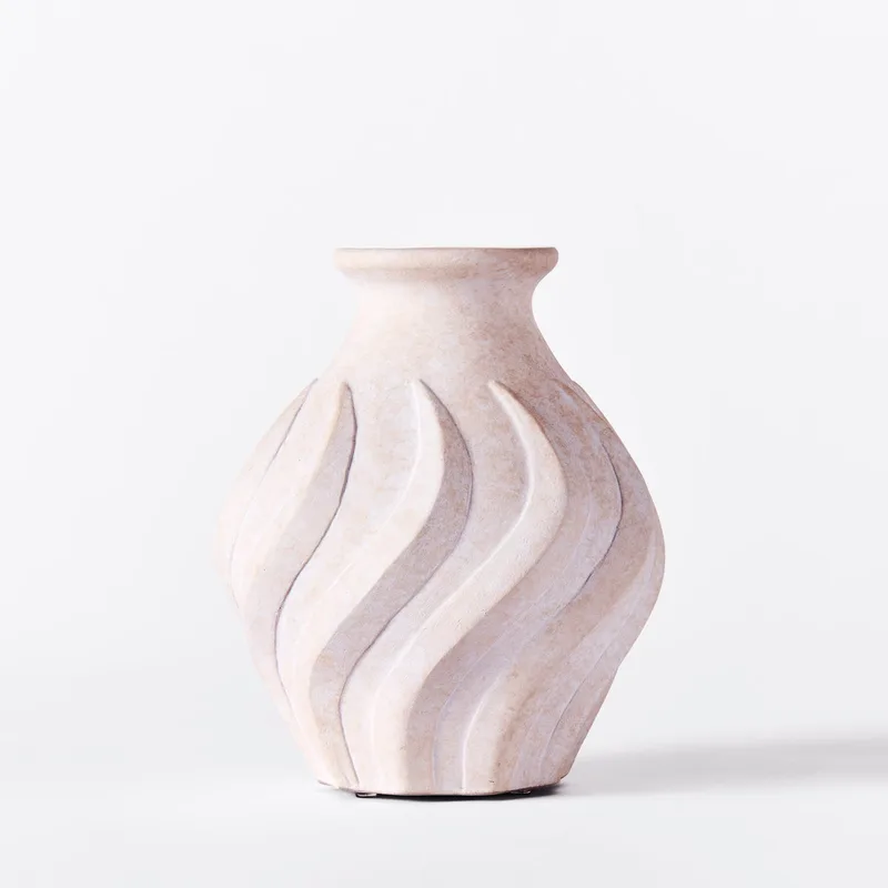 Swirl Vase Small White van Dusty Deco – productfoto
