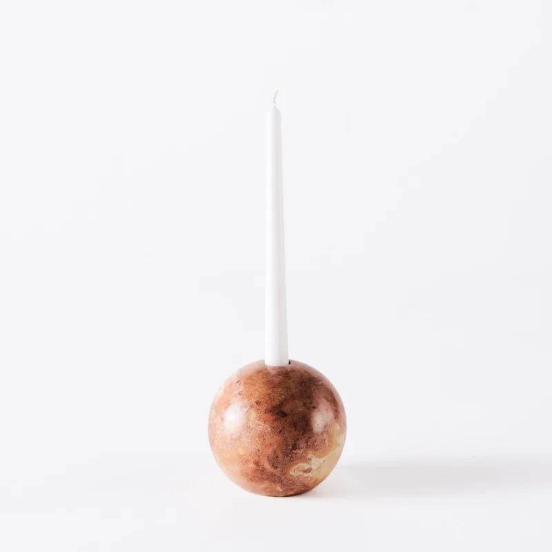 Sphere Candle Holder 12 Red by Dusty Deco – product photo