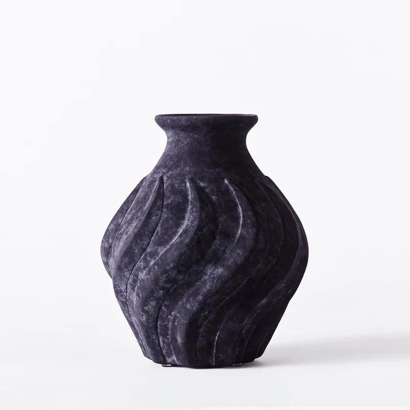 Swirl Vase Small Black by Dusty Deco – product photo