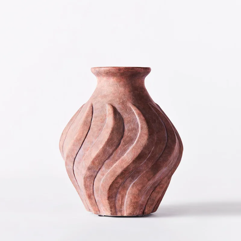 Swirl Vase Small Brown by Dusty Deco – product photo