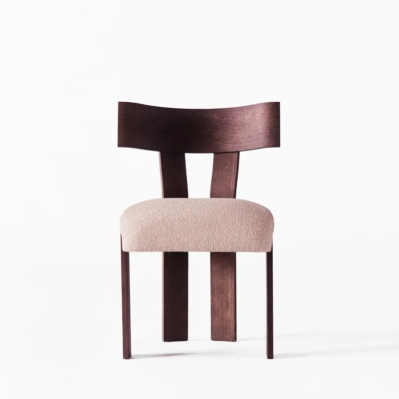 Alba Chair Beige Pink von Dusty Deco – Produktfoto