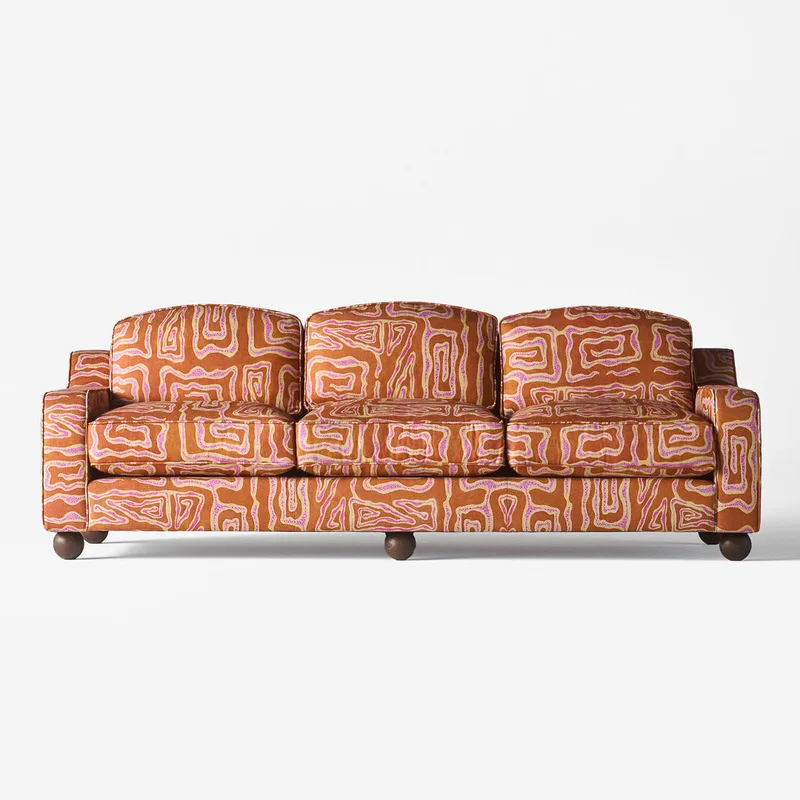 Lola Sofa Beaten Track Peach de Dusty Deco – photo du produit