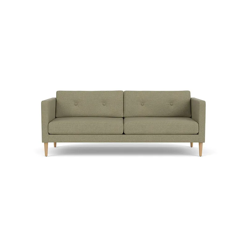 L42 Firhøj - 2,5 pers. sofa - Eg - Green (58) by FDB Møbler – product photo