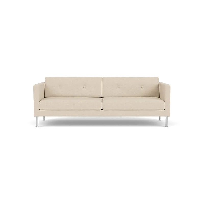 L42 Firhøj - 3 pers. sofa - Stål - Beige (90) by FDB Møbler – product photo
