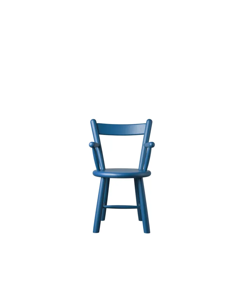 P9 - Børnestol - Bøg - Blå by FDB Møbler – product photo