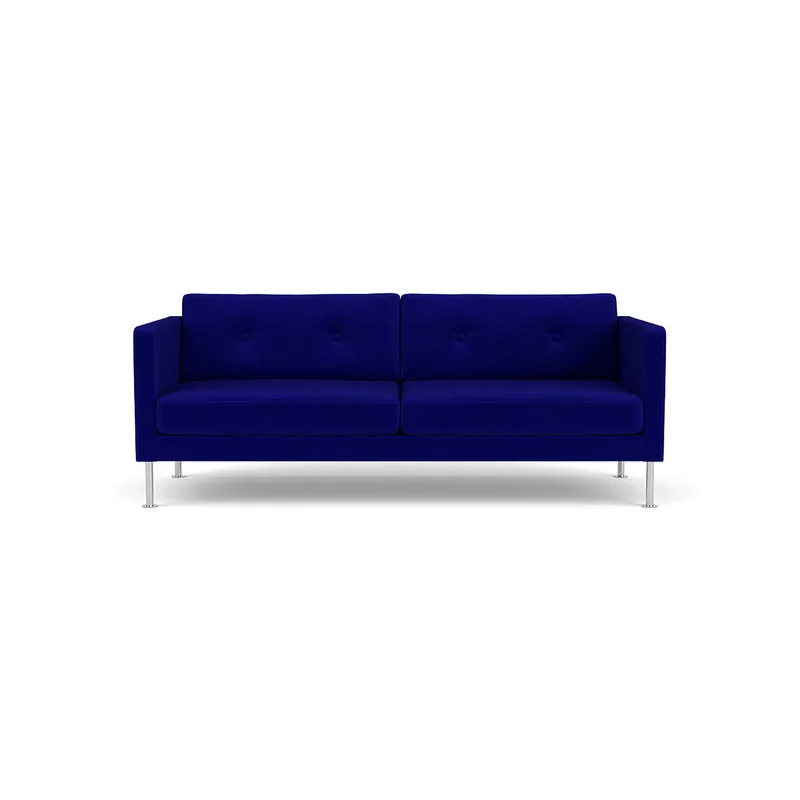 L42 Firhøj - 2,5 pers. sofa - Stål - Blue (43) von FDB Møbler – Produktfoto