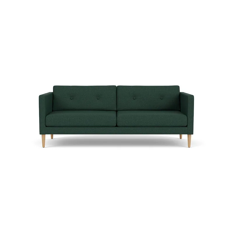 L42 Firhøj - 2,5 pers. sofa - Eg - Green (32) van FDB Møbler – productfoto