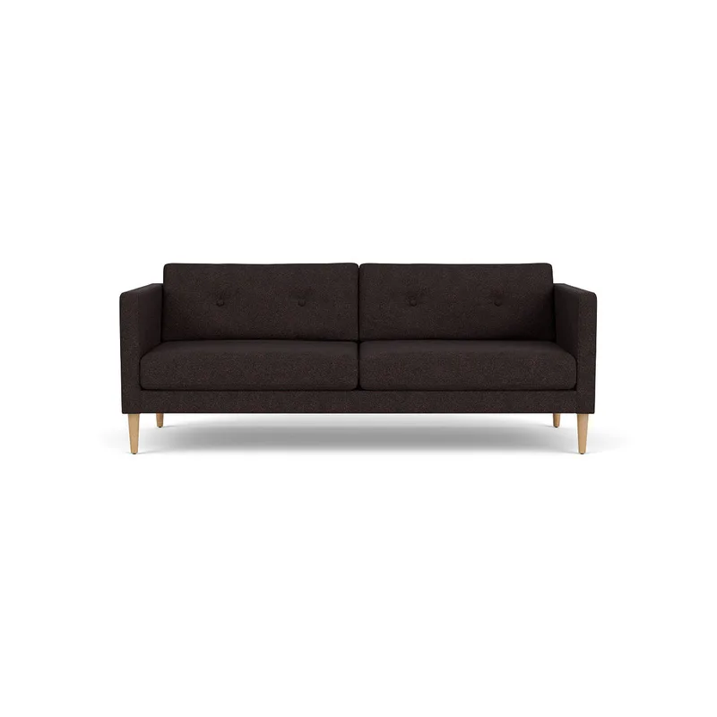 L42 Firhøj - 2,5 pers. sofa - Eg - Black-Brown by FDB Møbler – product photo