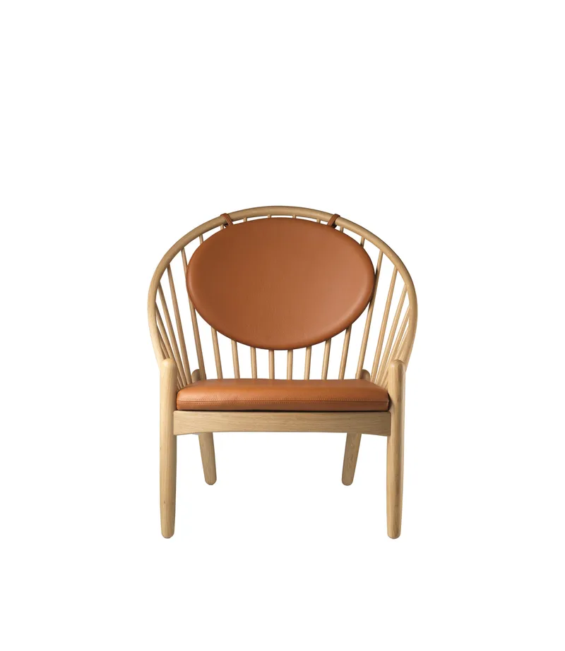 J166 Jørna - Stol - Eg - Cognac læder van FDB Møbler – productfoto