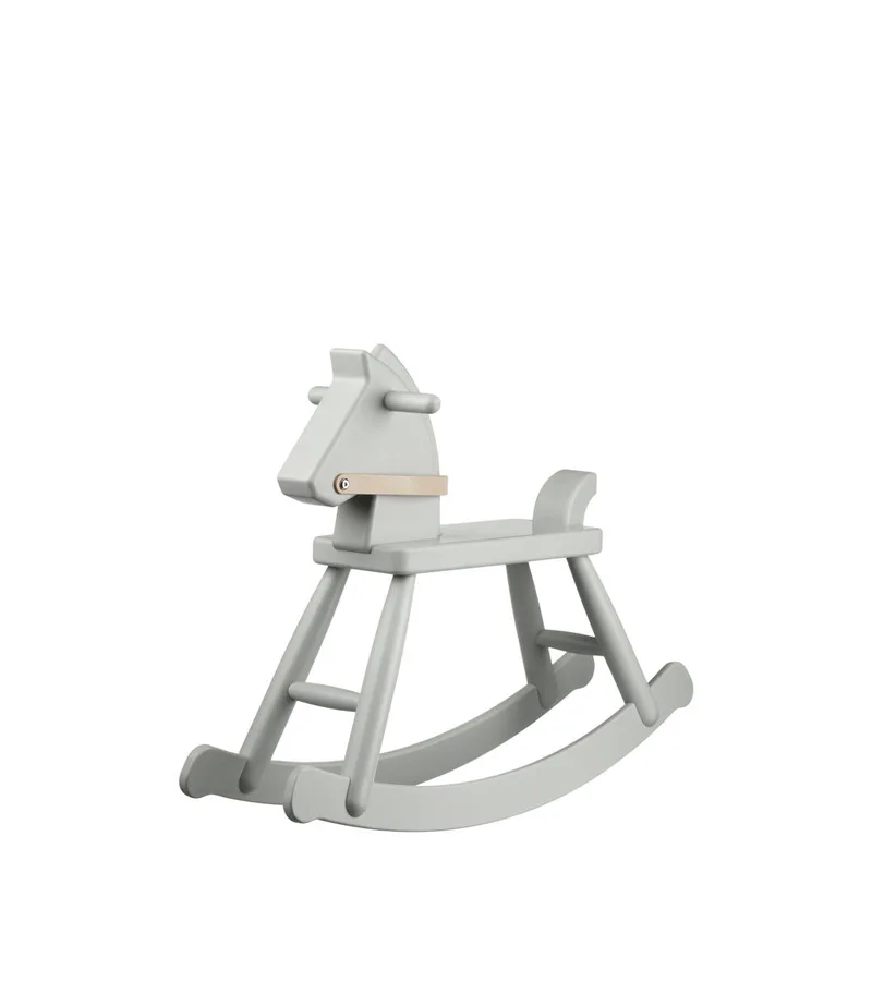 P12 - Gyngehest - Bøg - Blue Grey van FDB Møbler – productfoto