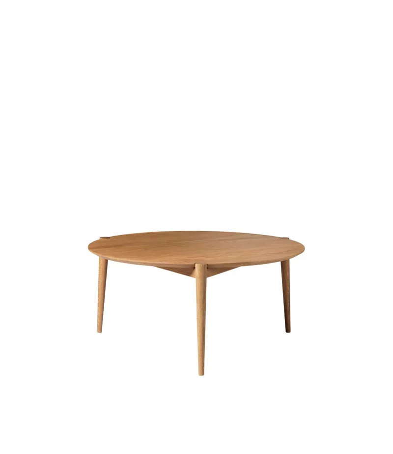 D102 Søs - Sofabord - Eg - Olieret - Ø85 by FDB Møbler – product photo