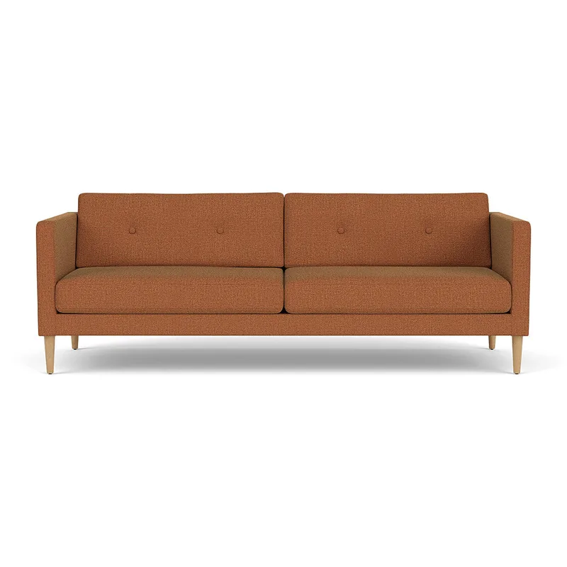 L42 Firhøj - 3 pers. sofa - Eg - Brown-Orange van FDB Møbler – productfoto