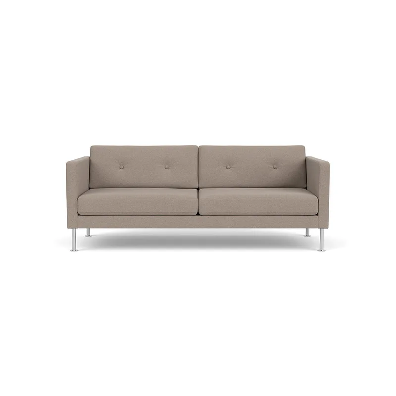 L42 Firhøj - 2,5 pers. sofa - Stål - Stone (181) van FDB Møbler – productfoto
