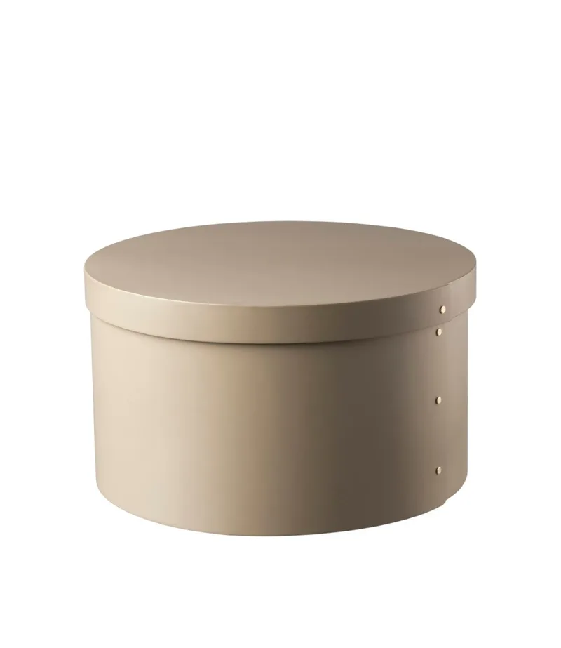 X3 Drejø - Birk - Grey Beige - Ø42 van FDB Møbler – productfoto