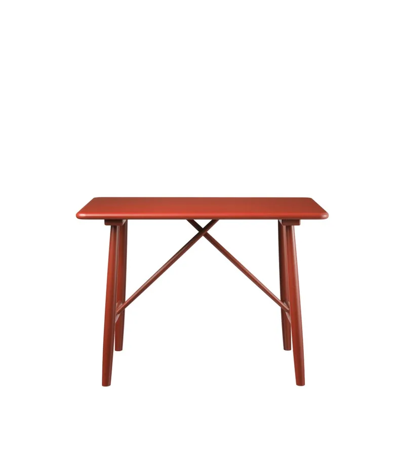 P10 - Børnebord - Bøg - Rød by FDB Møbler – product photo
