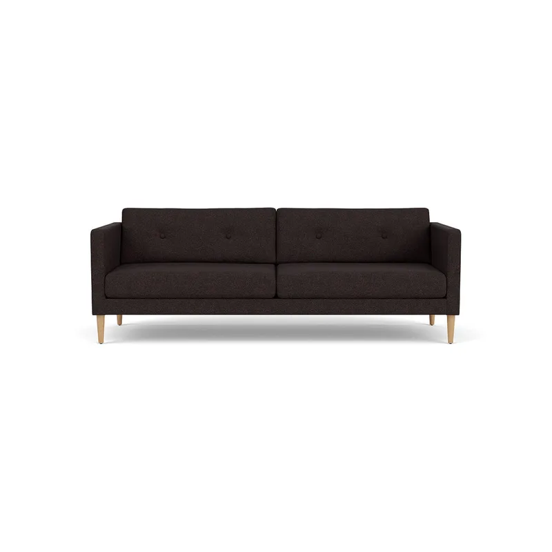 L42 Firhøj - 3 pers. sofa - Eg - Black-Brown by FDB Møbler – product photo