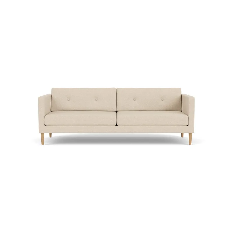 L42 Firhøj - 3 pers. sofa - Eg - Beige (90) van FDB Møbler – productfoto