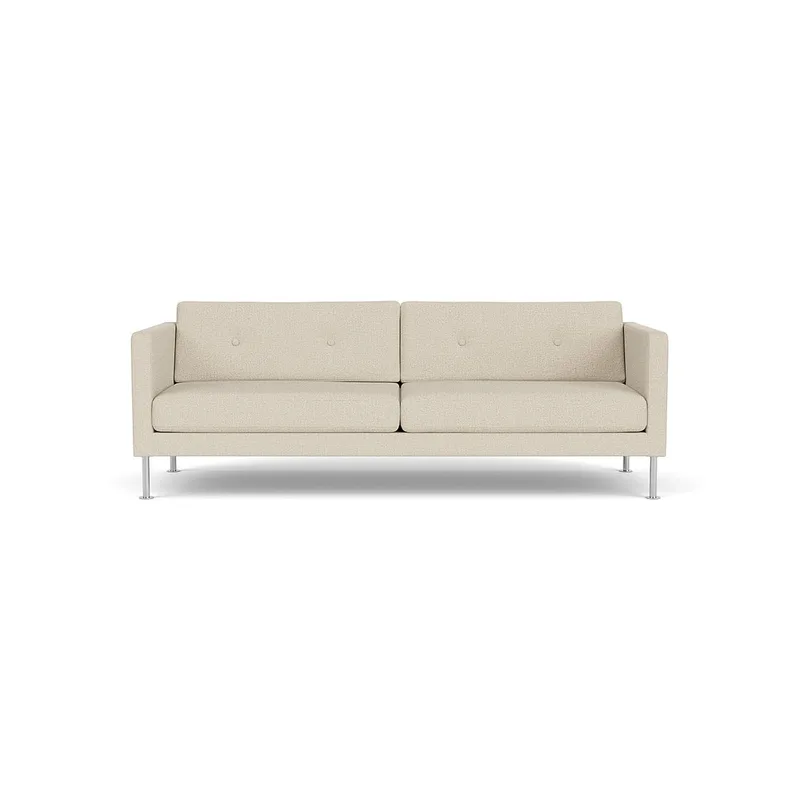 L42 Firhøj - 3 pers. sofa - Stål - Beige (00) by FDB Møbler – product photo