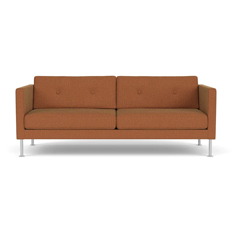 L42 Firhøj - 2,5 pers. sofa - Stål - Brown-Orange by FDB Møbler – product photo