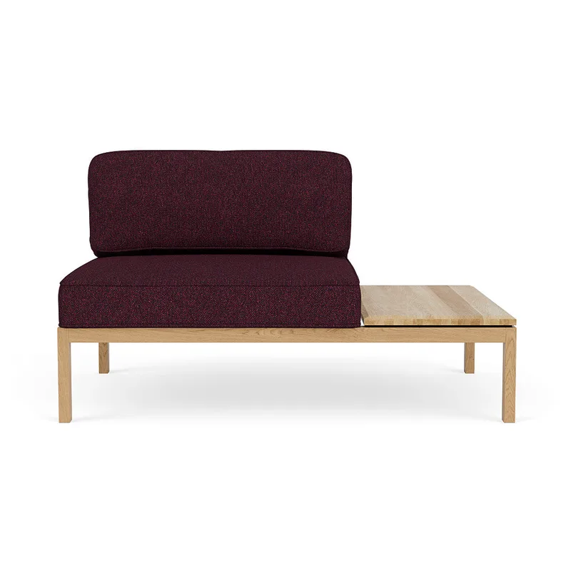 L37 7-9-13 - Højre bord 130 - Aubergine (40) van FDB Møbler – productfoto