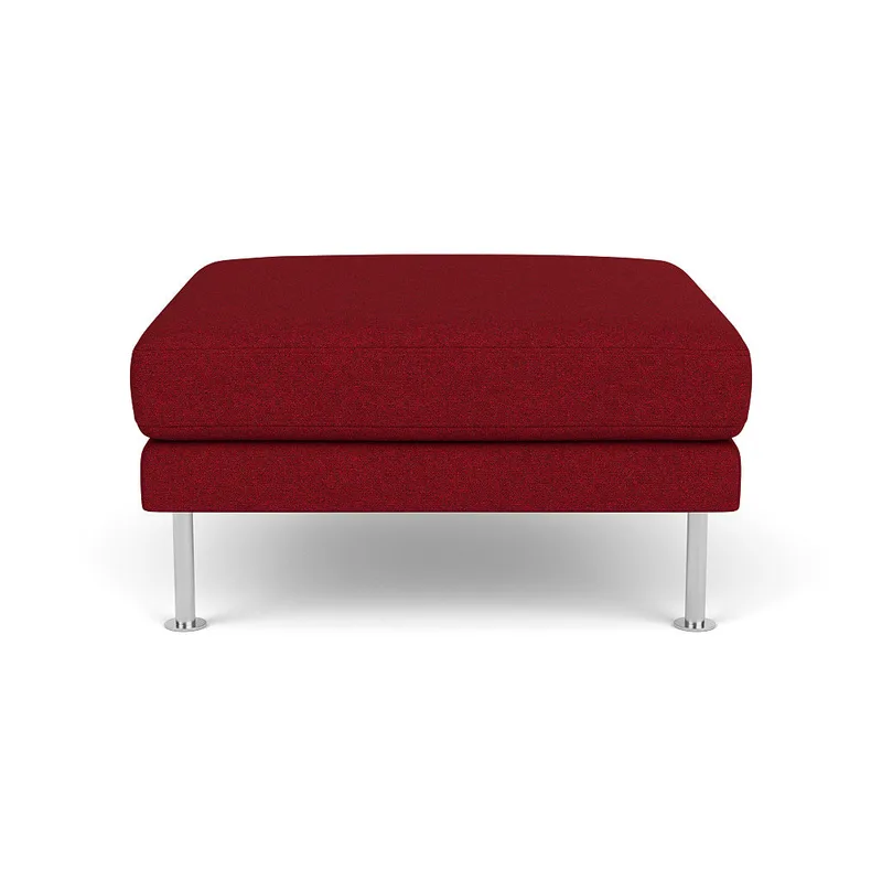 L42 Firhøj - Puf - Stål - Wine Red (14) by FDB Møbler – product photo
