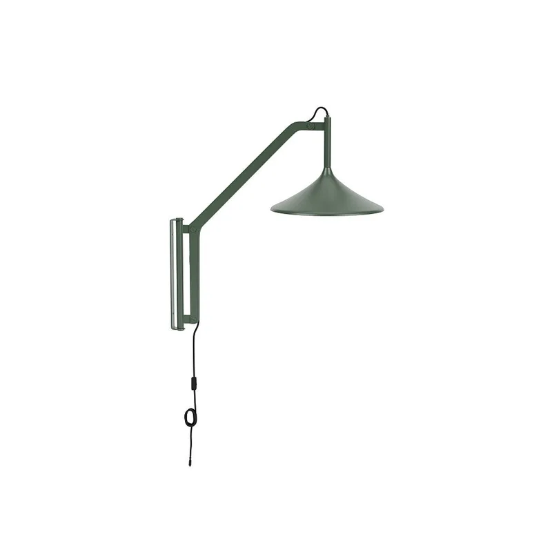 U18 Hasle - Væglampe - Kort - Olive Green de FDB Møbler – photo du produit