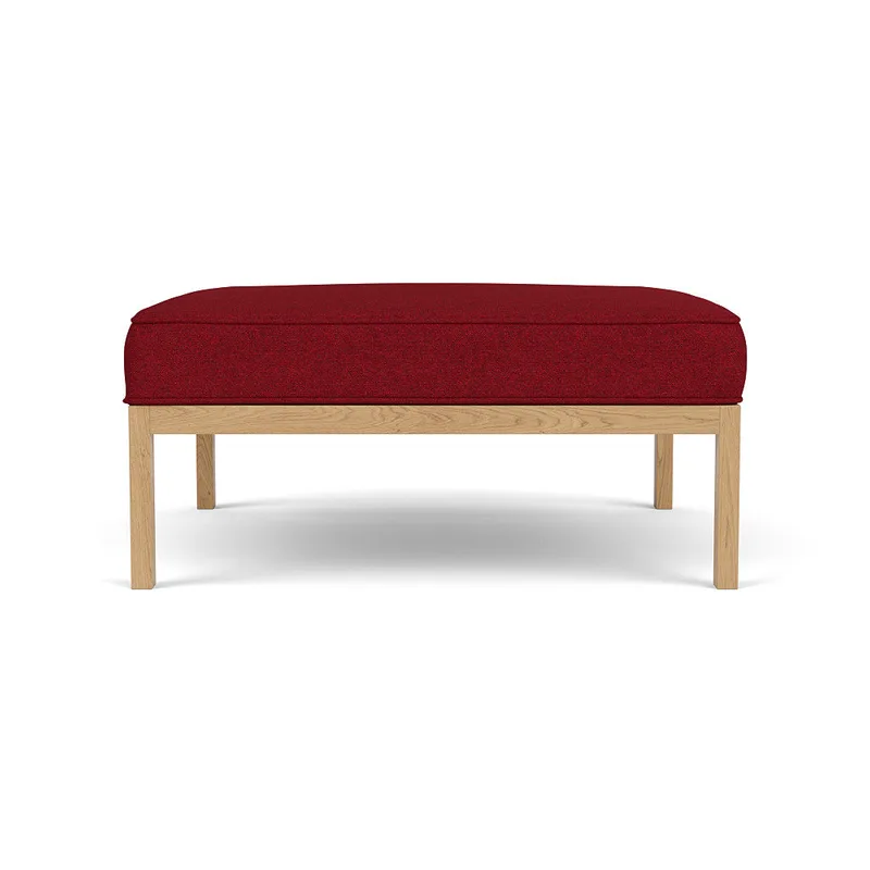 L37 7-9-13 - Puf 90 - Wine Red (14) von FDB Møbler – Produktfoto