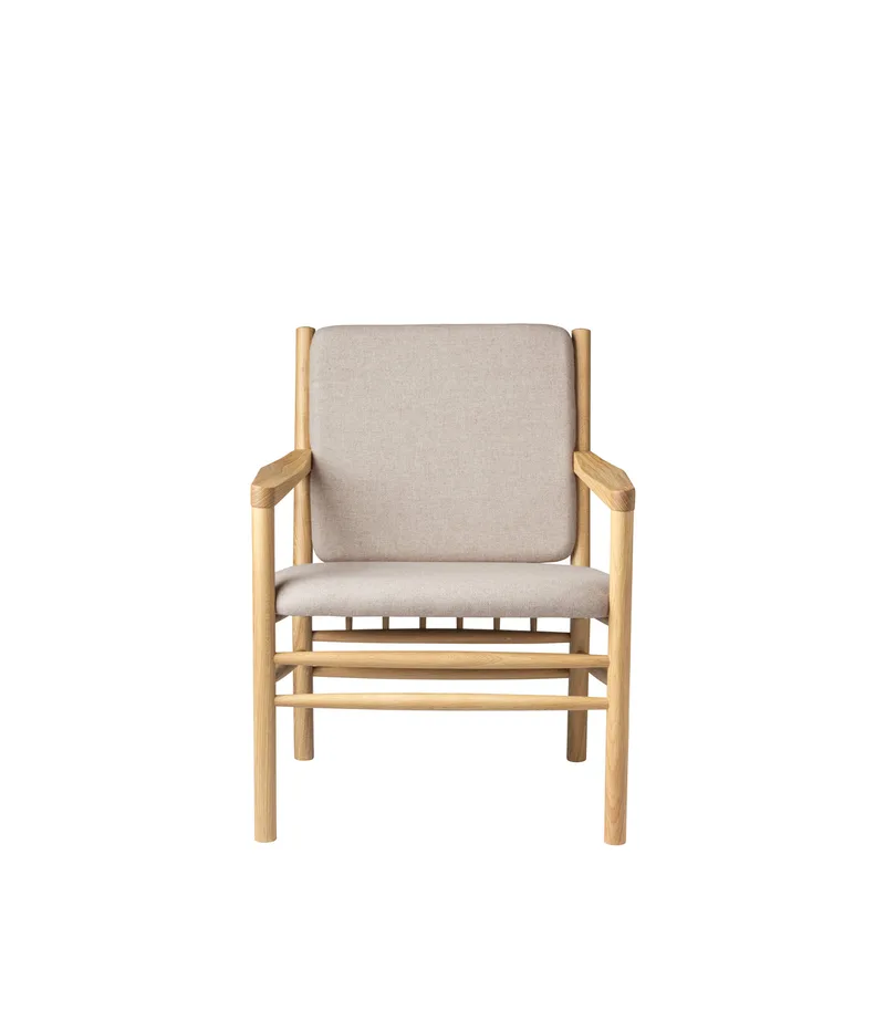 J147 - Lænestol - Eg - Beige (61) van FDB Møbler – productfoto
