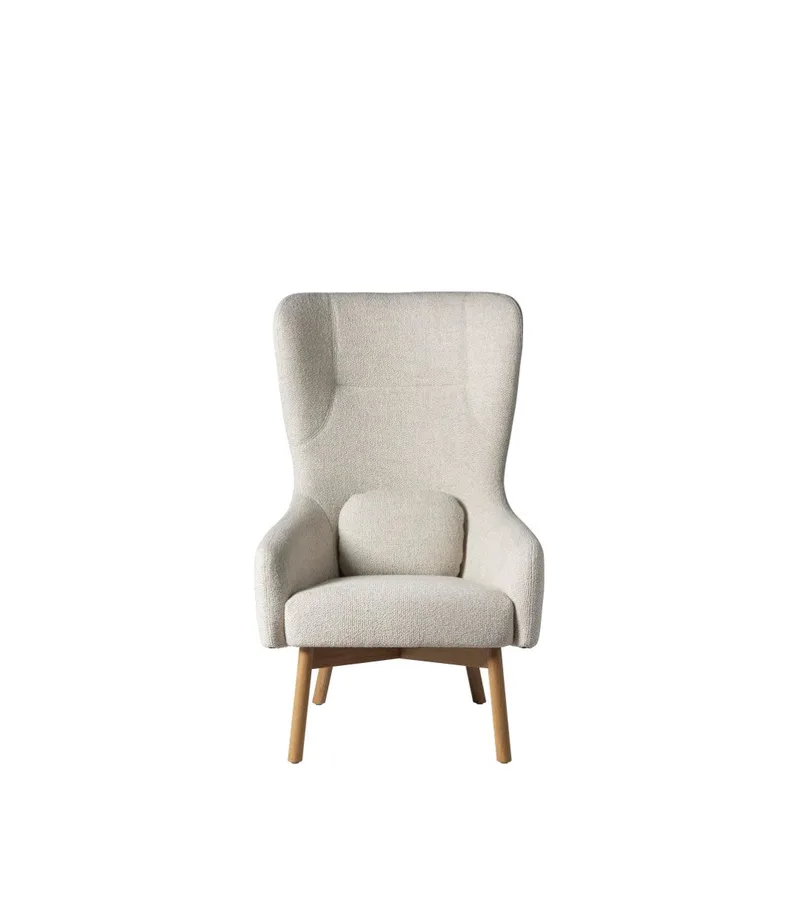 L35 Gesja - Øreklapstol - Eg - Beige by FDB Møbler – product photo